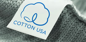 Abbildung: Strick mit COTTON USA Etikett